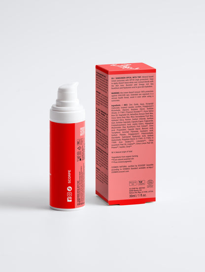Sunscreen SPF30, with tint
